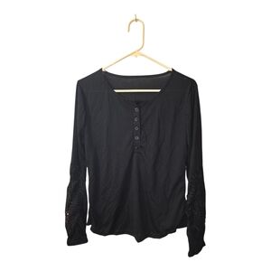 Elegant Black Button-Up Blouse